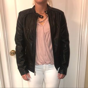 Kenneth Cole black leather jacket